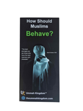 How Should Muslims Behave trifold brochure front cover – V2 design
